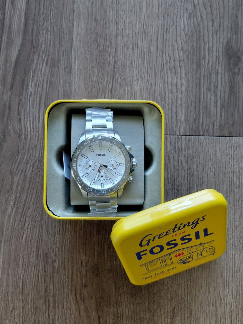 Authentic Fossil Bannon Multifunctional Chronograph Watch Stainless-Steel Band